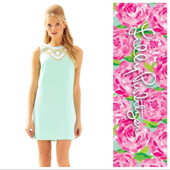 Lilly Pulitzer Dresses & Skirts - NWT Lilly Pulitzer Sabrina Beaded Shift Dress